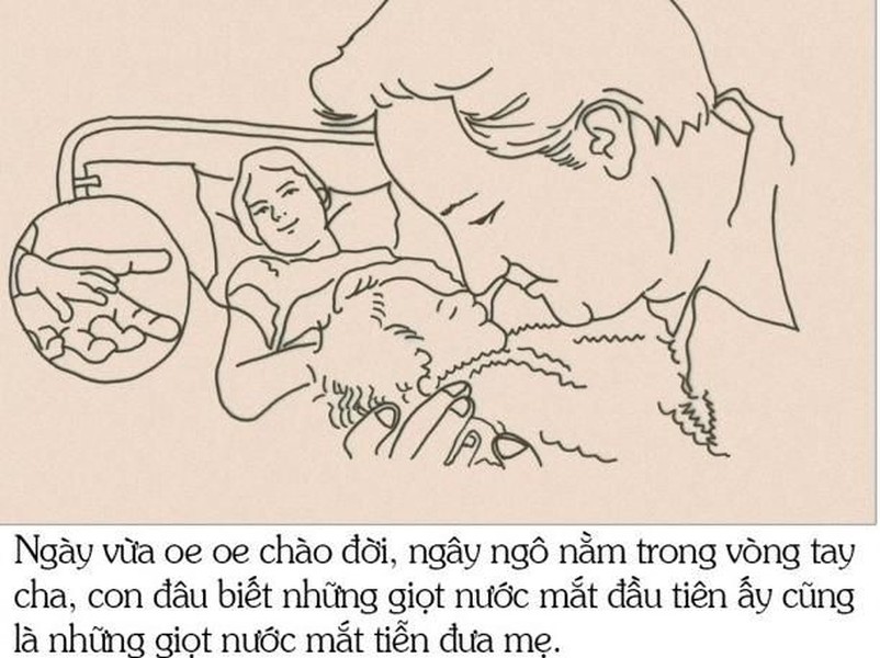 Bộ ảnh nói về tình thương, công lao của cha làm nên sự trưởng thành của cậu con trai hiện đang được nhiều người chia sẻ trên Facebook.